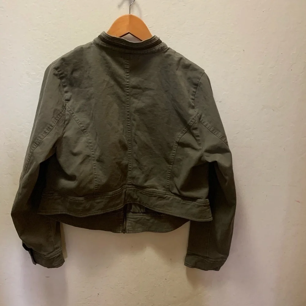 TORRID CROPPED MILITARY JACKET SIZE 0X - Picture 4 of 7